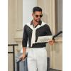 image:imageCOOFANDY Mens Long Sleeve Polo Shirts Cotton Collared Shirts Casual Business Polo Classic Golf T ShirtsCharcoal Heather