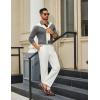 image:imageCOOFANDY Mens Long Sleeve Polo Shirts Cotton Collared Shirts Casual Business Polo Classic Golf T ShirtsDark Grey