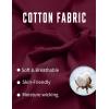 image:imageCOOFANDY Mens Long Sleeve Polo Shirts Cotton Collared Shirts Casual Business Polo Classic Golf T ShirtsWine Red