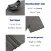 image:imageCOOFANDY Mens Mock Turtleneck T Shirt Short Sleeve Slim Fit Basic Casual Solid Color Pullover TeeAdark Grey