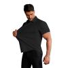 image:imageCOOFANDY Mens Muscle Fit Dress Shirts Stretch WrinkleFree Short Sleeve Casual Button Down ShirtsBlack