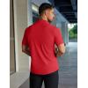 image:imageCOOFANDY Mens Muscle Fit Dress Shirts Stretch WrinkleFree Short Sleeve Casual Button Down ShirtsRed