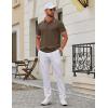 image:imageCOOFANDY Mens Polo Shirts Classic Short Sleeve Polo T Shirts Cotton Pique Casual Summer Fashion Golf ShirtArmy Green