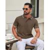 image:imageCOOFANDY Mens Polo Shirts Classic Short Sleeve Polo T Shirts Cotton Pique Casual Summer Fashion Golf ShirtArmy Green