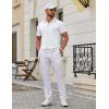 image:imageCOOFANDY Mens Polo Shirts Classic Short Sleeve Polo T Shirts Cotton Pique Casual Summer Fashion Golf ShirtWhite