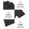 image:imageCOOFANDY Mens Polo Shirts Short Sleeve Casual Knit Textured Polo Shirt Summer Collared TShirt01black