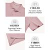 image:imageCOOFANDY Mens Polo Shirts Short Sleeve Casual Knit Textured Polo Shirt Summer Collared TShirtPink