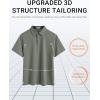 image:imageCOOFANDY Mens Polo Shirts Short Sleeve Casual Summer Polo Tee Classic Collared Golf Stylish TopsArmy Green