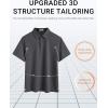 image:imageCOOFANDY Mens Polo Shirts Short Sleeve Casual Summer Polo Tee Classic Collared Golf Stylish TopsDark Grey