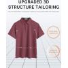 image:imageCOOFANDY Mens Polo Shirts Short Sleeve Casual Summer Polo Tee Classic Collared Golf Stylish TopsDark Red