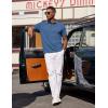 image:imageCOOFANDY Mens Polo Shirts Short Sleeve Casual Summer Polo Tee Classic Collared Golf Stylish TopsNavy Blue