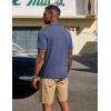 image:imageCOOFANDY Mens Polo Shirts Short Sleeve Casual Summer Polo Tee Classic Collared Golf Stylish TopsNavy Bluenew