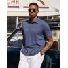image:imageCOOFANDY Mens Polo Shirts Short Sleeve Casual Summer Polo Tee Classic Collared Golf Stylish TopsNavy Bluenew