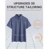 image:imageCOOFANDY Mens Polo Shirts Short Sleeve Casual Summer Polo Tee Classic Collared Golf Stylish TopsNavy Bluenew