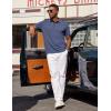 image:imageCOOFANDY Mens Polo Shirts Short Sleeve Casual Summer Polo Tee Classic Collared Golf Stylish TopsNavy Bluenew