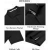 image:imageCOOFANDY Mens Polo Shirts Short Sleeve Cotton Pique Casual Button T Shirts Classic Fit Collared Golf ShirtsBlack