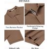 image:imageCOOFANDY Mens Polo Shirts Short Sleeve Cotton Pique Casual Button T Shirts Classic Fit Collared Golf ShirtsBrown