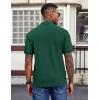 image:imageCOOFANDY Mens Polo Shirts Short Sleeve Cotton Pique Casual Button T Shirts Classic Fit Collared Golf ShirtsGreen