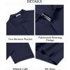 image:imageCOOFANDY Mens Polo Shirts Short Sleeve Cotton Pique Casual Button T Shirts Classic Fit Collared Golf ShirtsNavy Blue