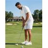 image:imageCOOFANDY Mens Polo Shirts Short Sleeve Golf Shirt Moisture Wicking Quick Dry Performance Polo Shirts for MenBlackwhitelight Blue