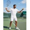 image:imageCOOFANDY Mens Polo Shirts Short Sleeve Golf Shirt Moisture Wicking Quick Dry Performance Polo Shirts for MenBlackwhitelight Blue