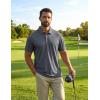 image:imageCOOFANDY Mens Polo Shirts Short Sleeve Golf Shirt Moisture Wicking Quick Dry Performance Polo Shirts for MenDark Grey