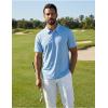 image:imageCOOFANDY Mens Polo Shirts Short Sleeve Golf Shirt Moisture Wicking Quick Dry Performance Polo Shirts for MenLight Blue