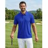 image:imageCOOFANDY Mens Polo Shirts Short Sleeve Golf Shirt Moisture Wicking Quick Dry Performance Polo Shirts for MenTrue Blue