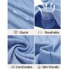 image:imageCOOFANDY Mens Polo Shirts Short Sleeve V Neck Knit Shirts for Men Casual Old Money Clothes Mens Golf ShirtLigjht Blue