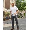 image:imageCOOFANDY Mens Polo Shirts Short Sleeve V Neck Knit Shirts for Men Casual Old Money Clothes Mens Golf ShirtWhite