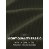 image:imageCOOFANDY Mens Ribbed Polo Shirts Short Sleeve V Neck Slim Fit Polo TShirt Casual Summer Collared Golf ShirtArmy Green