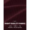 image:imageCOOFANDY Mens Ribbed Polo Shirts Short Sleeve V Neck Slim Fit Polo TShirt Casual Summer Collared Golf ShirtDark Red