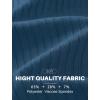 image:imageCOOFANDY Mens Ribbed Polo Shirts Short Sleeve V Neck Slim Fit Polo TShirt Casual Summer Collared Golf ShirtGray Blue