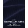 image:imageCOOFANDY Mens Ribbed Polo Shirts Short Sleeve V Neck Slim Fit Polo TShirt Casual Summer Collared Golf ShirtNavy Blue