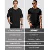 image:imageCOOFANDY Mens Short Sleeve TShirts Crew Neck Casual Summer T Shirts 13 Pack Basic Tee ShirtC Black 3 Pack