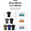 image:imageCOOFANDY Mens Short Sleeve TShirts Crew Neck Casual Summer T Shirts 13 Pack Basic Tee ShirtC Black 3 Pack