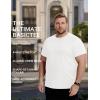 image:imageCOOFANDY Mens Short Sleeve TShirts Crew Neck Casual Summer T Shirts 13 Pack Basic Tee ShirtC White 3 Pack