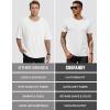 image:imageCOOFANDY Mens Short Sleeve TShirts Crew Neck Casual Summer T Shirts 13 Pack Basic Tee ShirtC White 3 Pack
