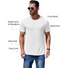 image:imageCOOFANDY Mens Short Sleeve TShirts Crew Neck Casual Summer T Shirts 13 Pack Basic Tee ShirtC White 3 Pack