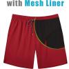 image:imageCOOFANDY Mens Swim Trunks 7 inch Bathing Suit with Mesh Liner Swim Shorts Board Short SwimsuitDark Red