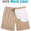 image:imageCOOFANDY Mens Swim Trunks 7 inch Bathing Suit with Mesh Liner Swim Shorts Board Short SwimsuitKhaki
