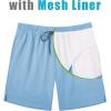 image:imageCOOFANDY Mens Swim Trunks 7 inch Bathing Suit with Mesh Liner Swim Shorts Board Short SwimsuitSky Blue