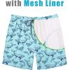 image:imageCOOFANDY Mens Swim Trunks 7 inch Bathing Suit with Mesh Liner Swim Shorts Board Short SwimsuitTurquoise Dolphin and Whale