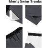 image:imageCOOFANDY Mens Swim Trunks Quick Dry Board Shorts Swimsuit Swimwear Bathing SuitGrey and Black