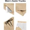 image:imageCOOFANDY Mens Swim Trunks Quick Dry Board Shorts Swimsuit Swimwear Bathing SuitK Light Brown Khaki