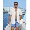 image:imageCOOFANDY Mens Swim Trunks Quick Dry Board Shorts Swimsuit Swimwear Bathing SuitP Blue Cashews