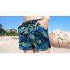 image:imageCOOFANDY Mens Swim Trunks Quick Dry Board Shorts Swimsuit Swimwear Bathing SuitP Blue Green Leaf