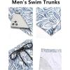 image:imageCOOFANDY Mens Swim Trunks Quick Dry Board Shorts Swimsuit Swimwear Bathing SuitP Deep Blue Plam Leaf