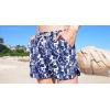 image:imageCOOFANDY Mens Swim Trunks Quick Dry Board Shorts Swimsuit Swimwear Bathing SuitP Navy Blue Palm Leaf