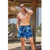image:imageCOOFANDY Mens Swim Trunks Quick Dry Board Shorts Swimsuit Swimwear Bathing SuitP Palm Tree Blue